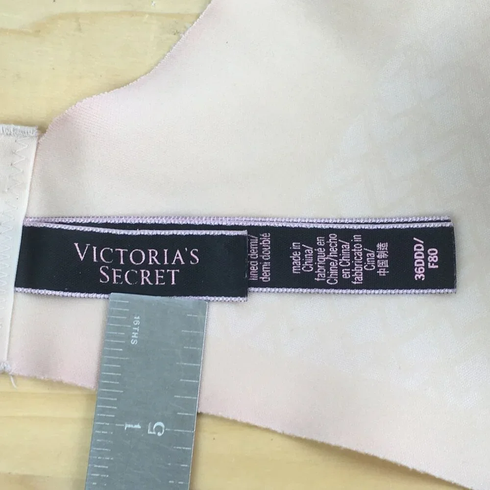 Victorias Secret Lined Demi Underwire Nude Bra Size 36DDD - Picture 8 of 13